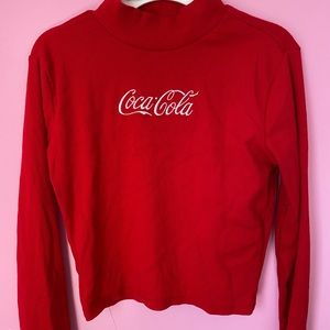 Coca Cola Turtleneck Ribbed Longsleeve